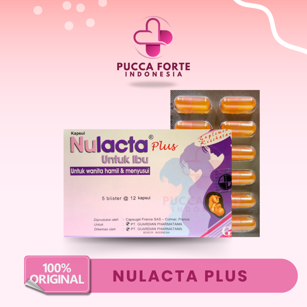 Nulacta Plus - Suplemen Kesehatan Ibu Hamil & Menyusui Mengandung DHA