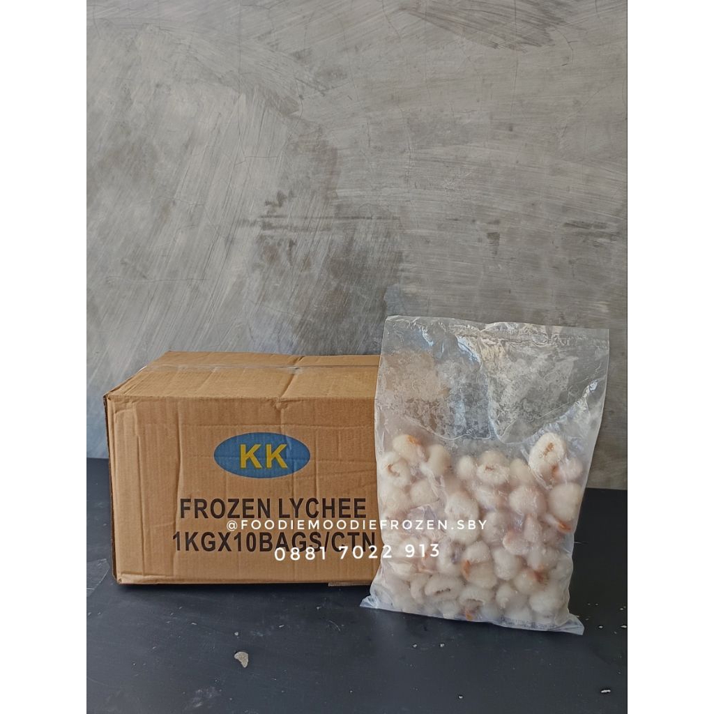 BUAH LECI KUPAS FROZEN IQF IMPORT/ LYCHEE FROZEN
