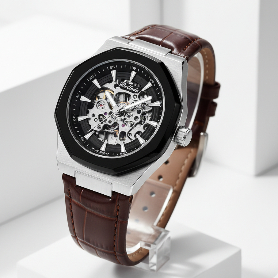 Jam Tangan Pria Belleda 9628 Automatic Unisek Pria Wanita Luxury Anti Air 50 Meter Watches