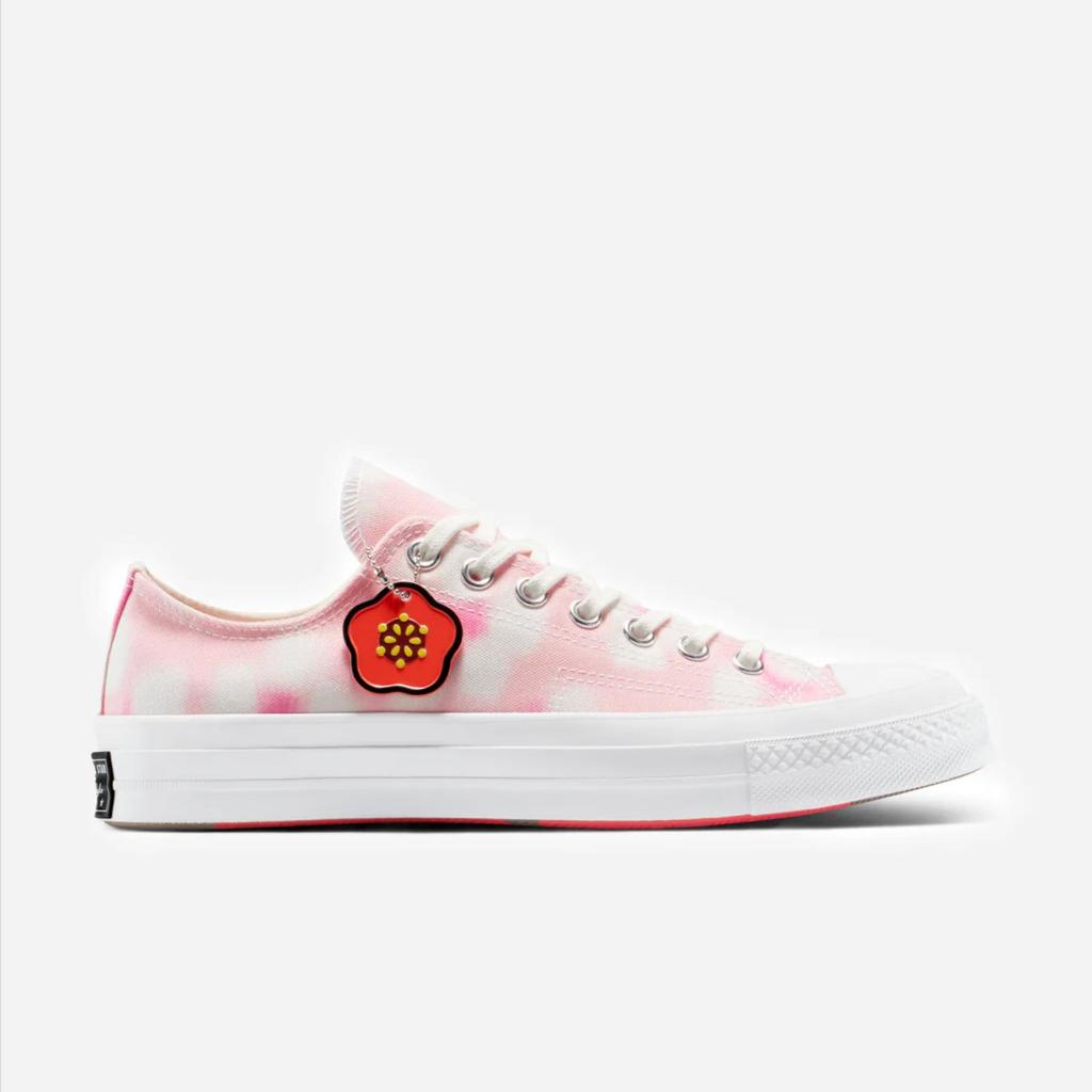 Sepatu Sneakers Wanita Converse x KENZO Chuck 70 Ox Pink Cosmos Strawberry Cream Original A14789C