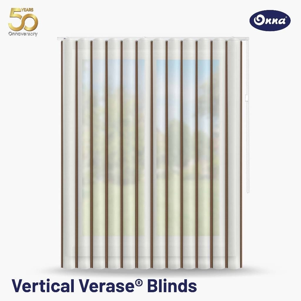 ONNA Vertical Verase Blind Gorden / Tirai Jendela Minimalis (Ukuran Custom)
