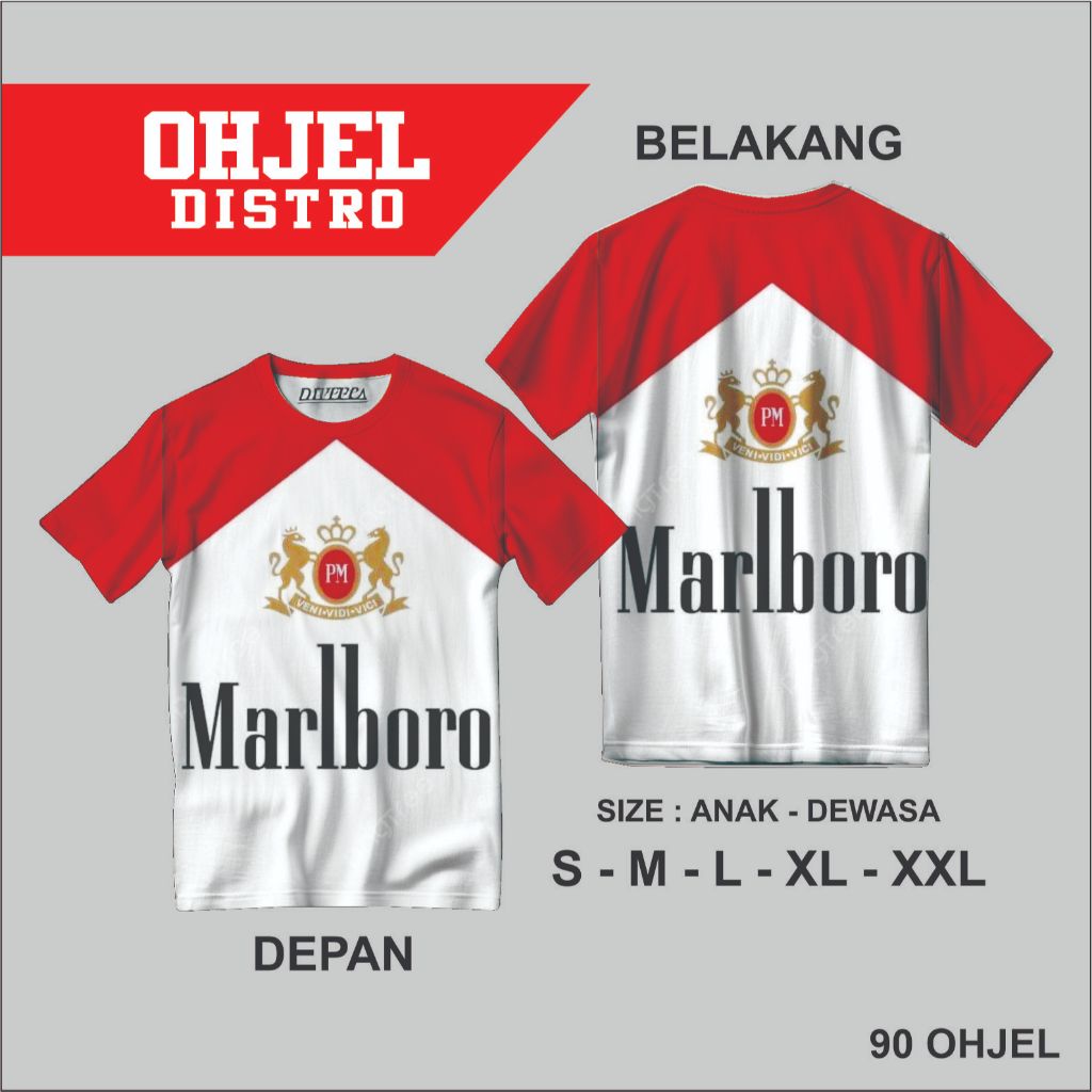 kaos gambar marlboro keren KAOS DISTRO MURAH