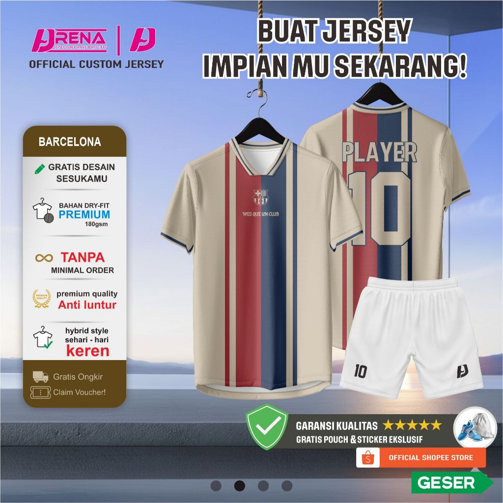 Jersey Futsal Baju Bola Baju Futsal Printing Baju Anak laki - laki Custom Desain ( Bisa Satuan )