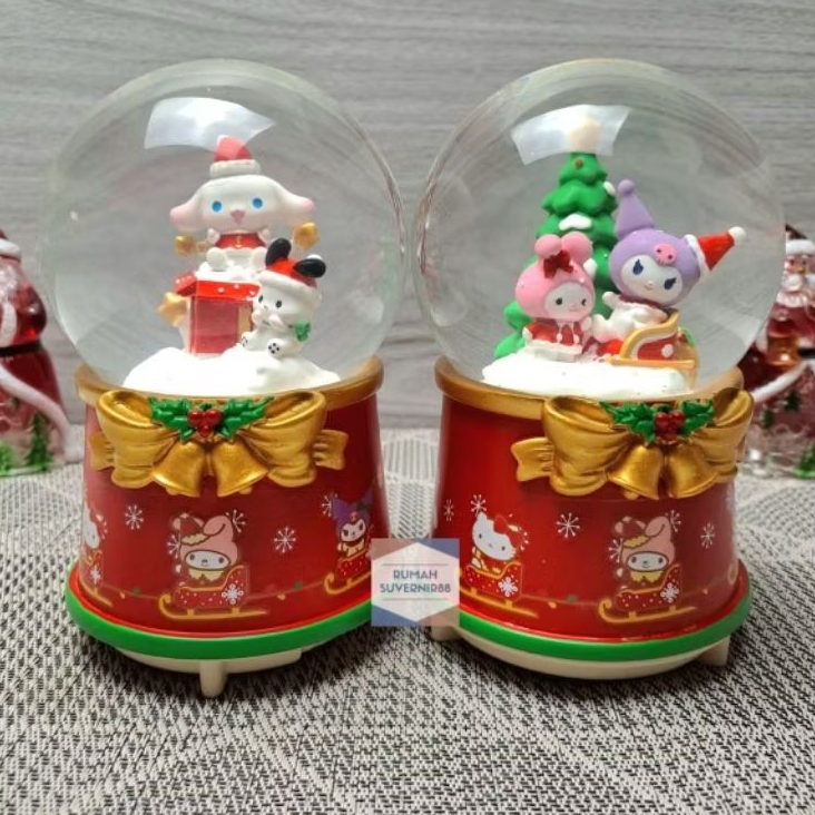 Snowball Kotak Musik Bola Salju Santaklaus Hadiah Natal