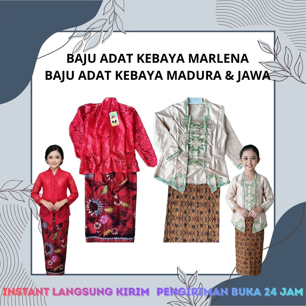 Baju Marlena Wanita – Baju Adat Madura Tradisional | Kebaya Adat Madura Khas Nusantara