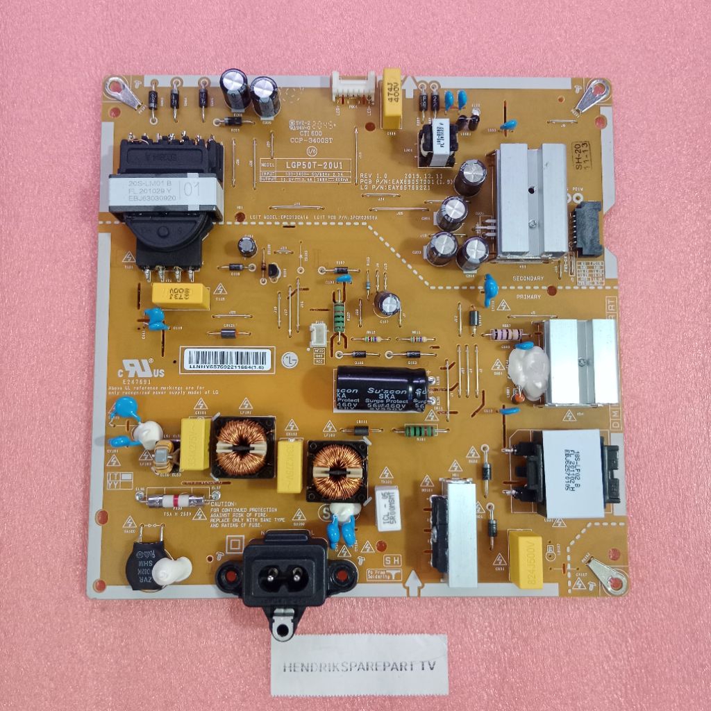 PSU LG 50UQ7500 - MESIN TV REGULATOR POWER SUPPLY LG 50UQ7500