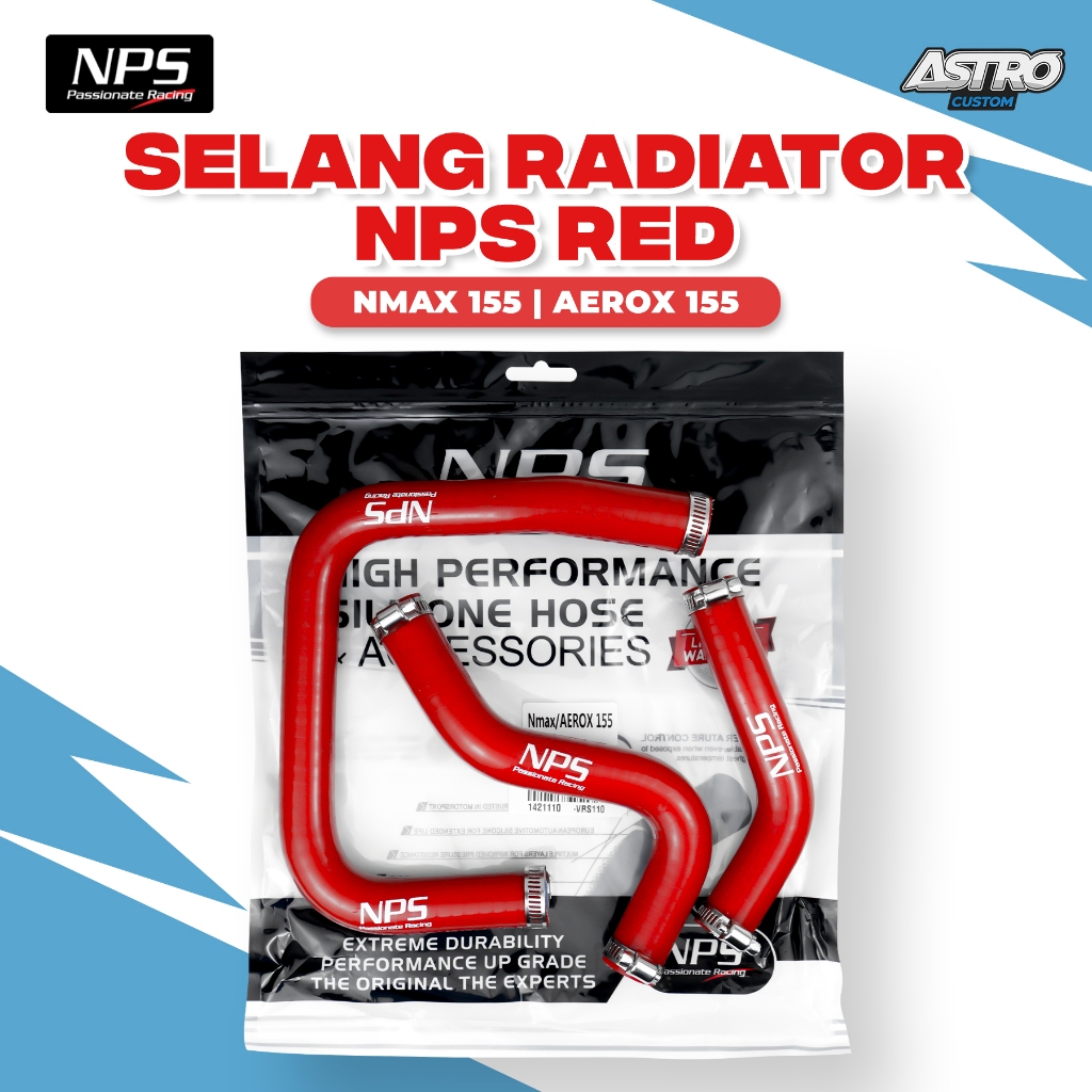 Selang Radiator Nmax 155 Aerox 155 Plus Kleman NPS Slang Radiator CVT Racing