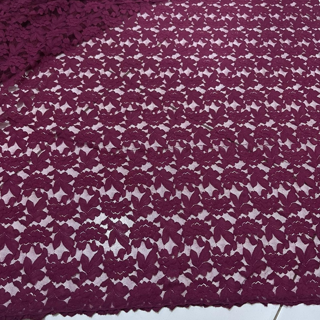 Bahan brokat strech ~ Kain Brokat strech premium ~ Bahan brokat meteran import ~ bahan kain brokat p