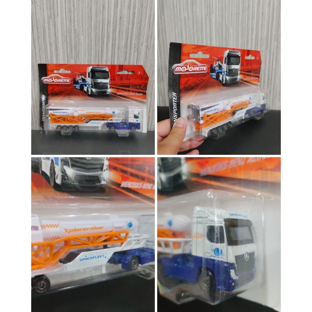 diecast majorette transporter mercedes benz actros