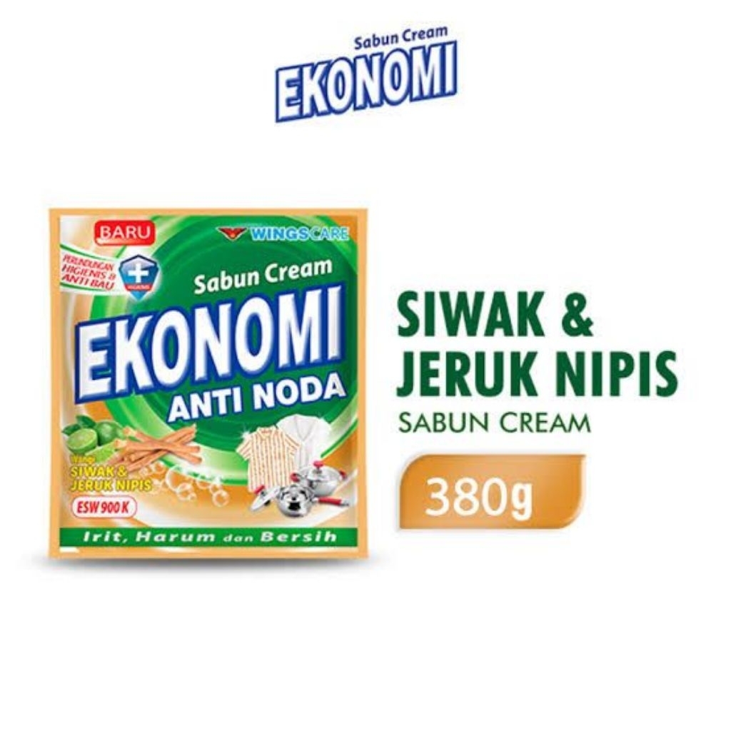Ekonomi Sabun Cream Serbaguna Siwak & Jeruk Nipis 380 g