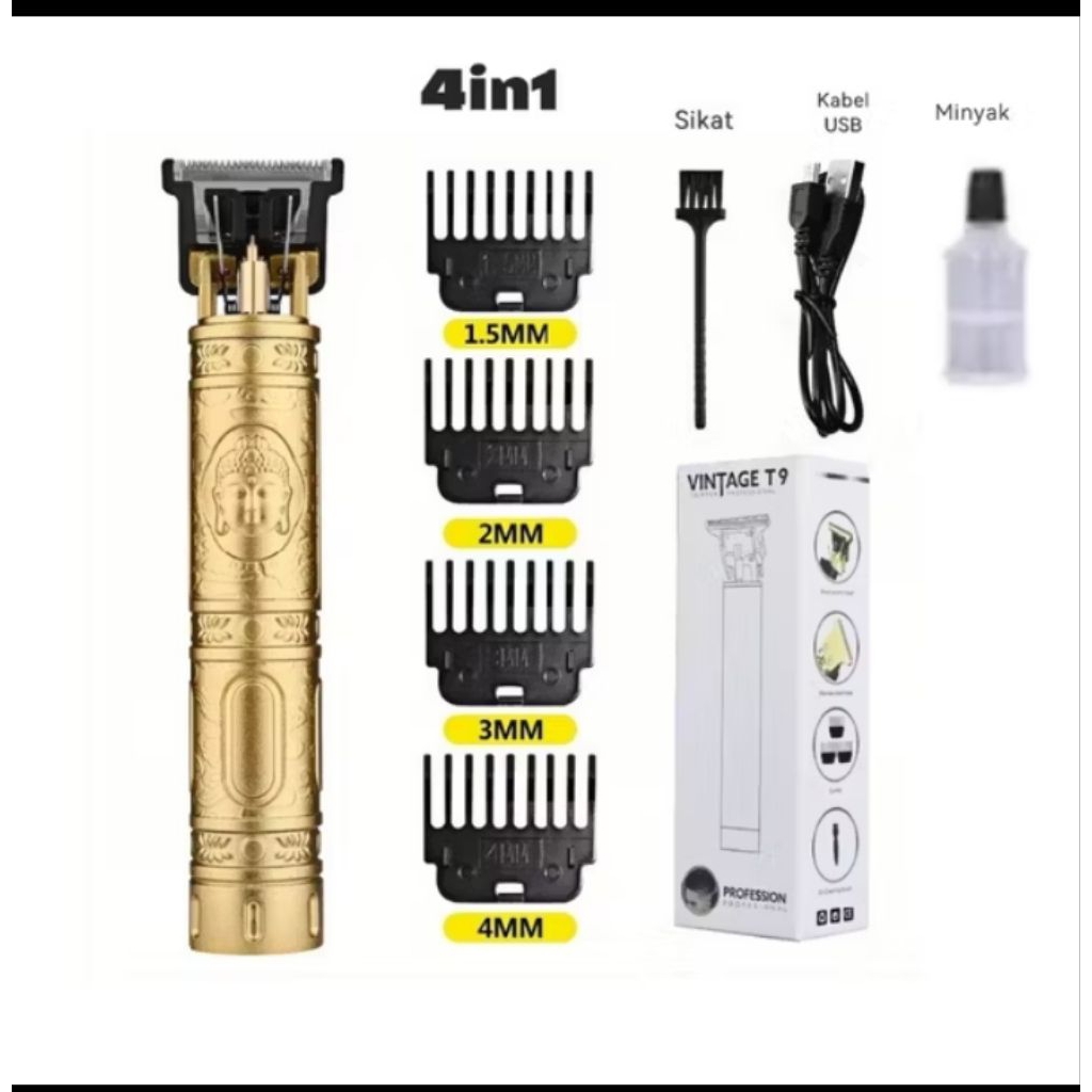 Alat Cukur T9 DRAGON Alat Cukur Rambut Dragon T9 Cukur Rambut Hair Clipper Cukur Vintage