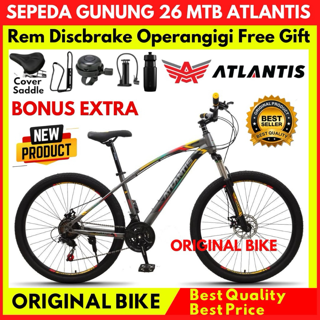 Sepeda Gunung MTB 26 ATLANTIS REM CAKRAM 21 SPEED