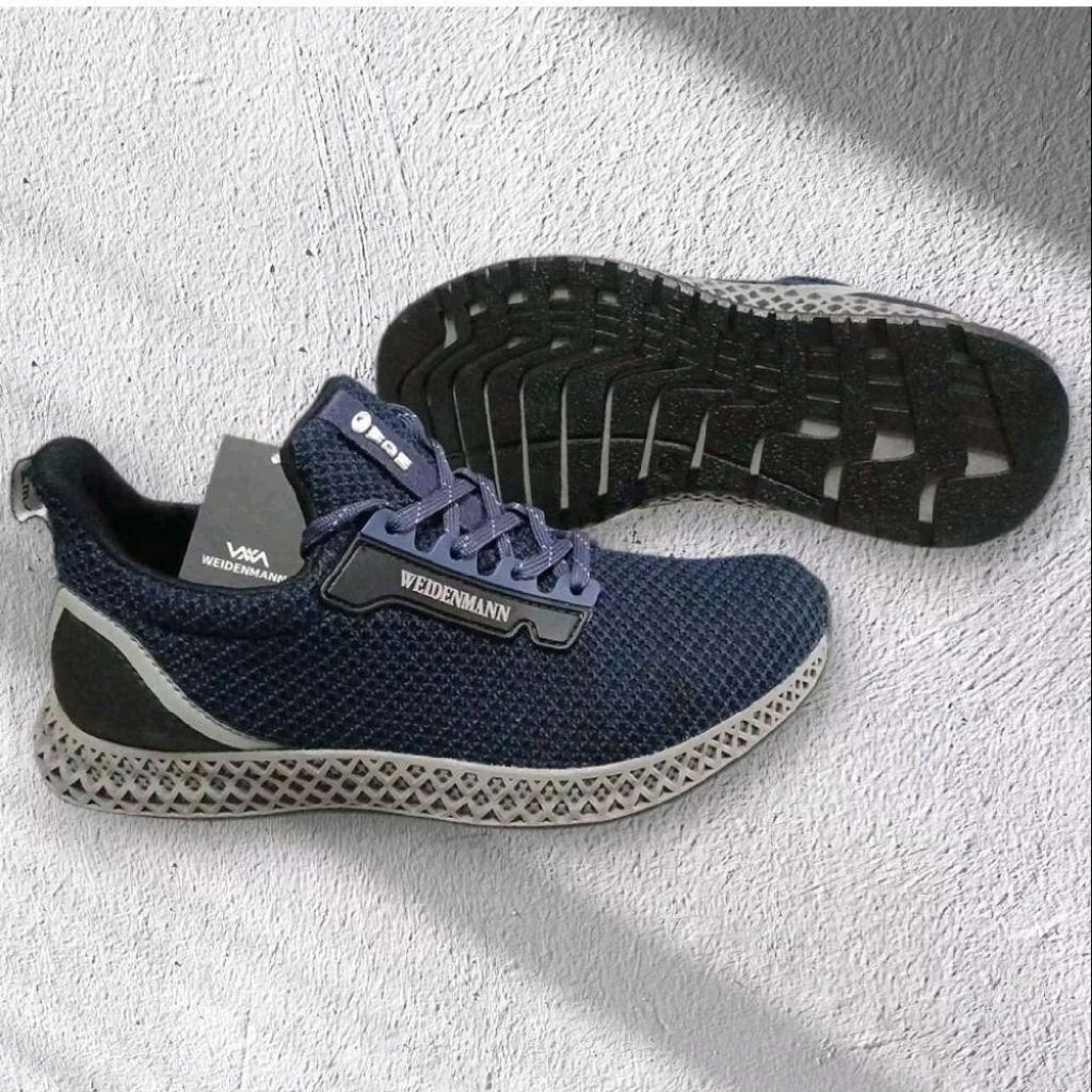 WEIDENMANN WOLVO 01 Navy Grey Sepatu Kasual Pria Original