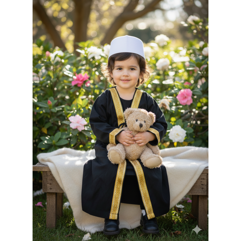 Rompi Jubah anak/ Jubah askar/ Rompi gamis arab/jubah arab/ outer wisuda/best seller