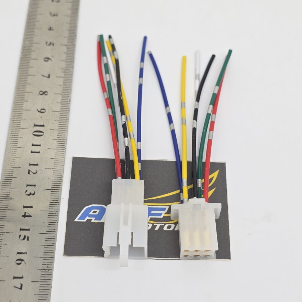 Soket Sambungan kabel 6pin/Socket konektor 6kabel Mobil dan Motor 1Set universal promo
