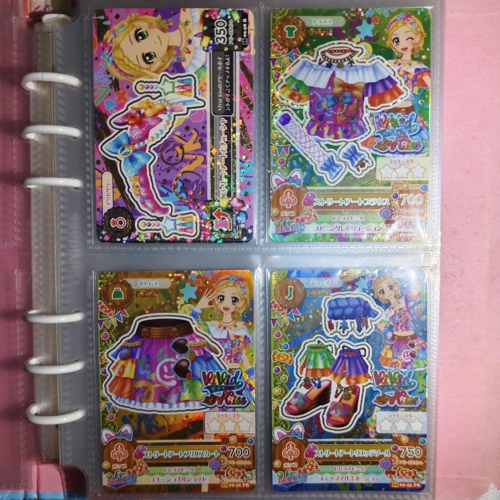 Aikatsu Hinaki Street Art Coord Vivid Kiss Premium Rare Fever Appeal Jepang Fullset
