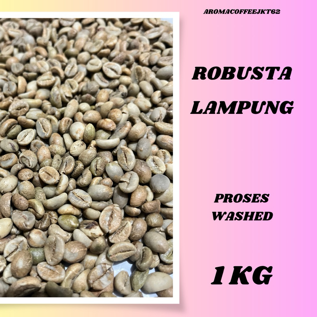 Biji Kopi Mentah / Green Bean Robusta Lampung Grade 1 (1Kg)