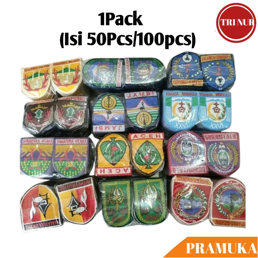 1Pack(Isi 100pcs) Bed Kwarda Sumatera Bordir / Kwarda Kepulauan Riau / Kwarda Lampung / Kwarda Bengk