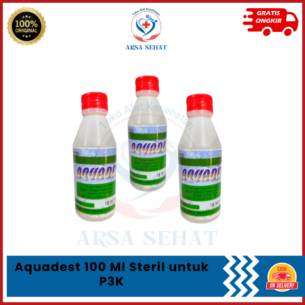 Aquadest 100 Ml Steril untuk P3K