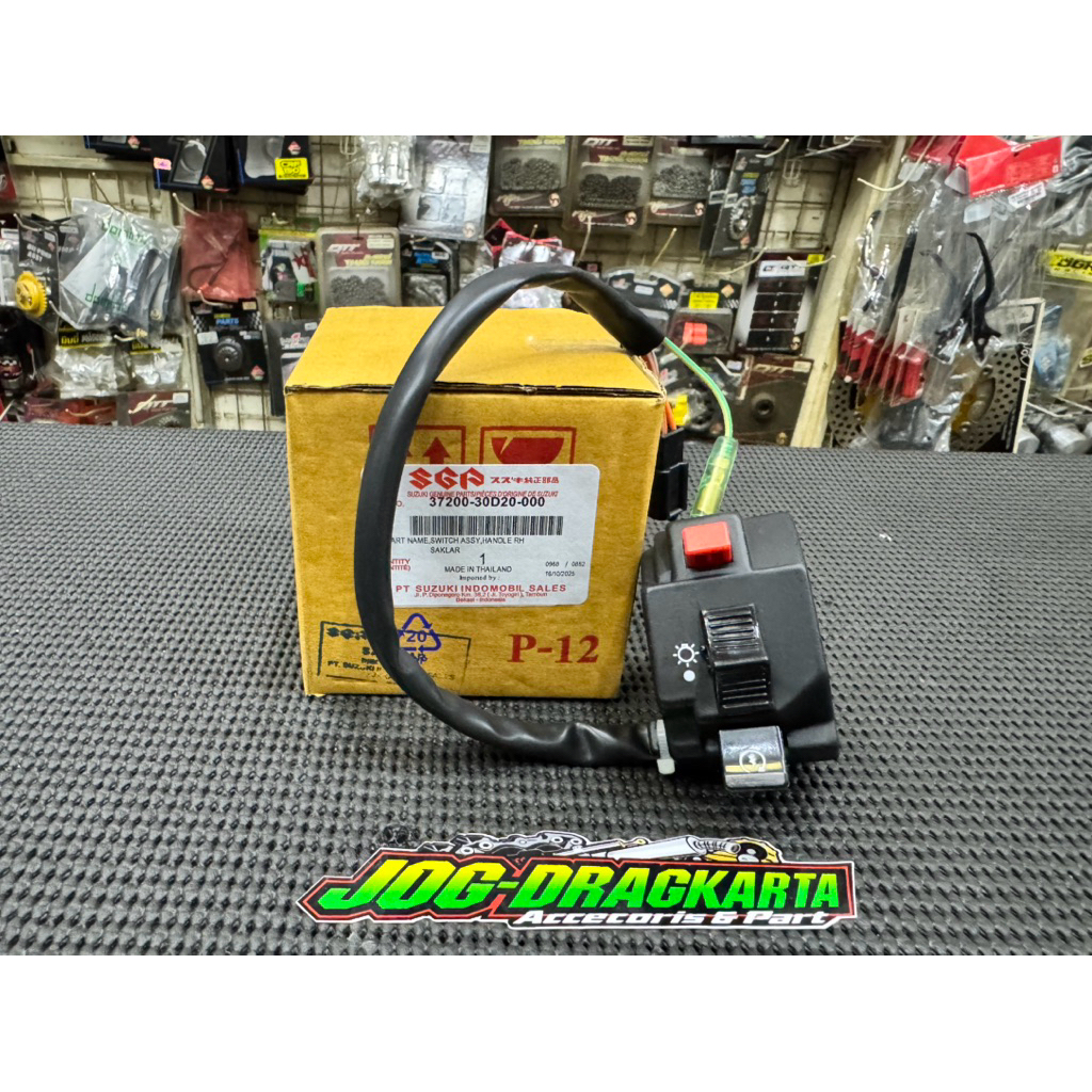 HOLDER SAKLAR KANAN SATRIA 2TAK LUMBA TORNADO SHOGUN KEBO RU 5 SPEED ORIGINAL SUZUKI SGP 37200-30D20