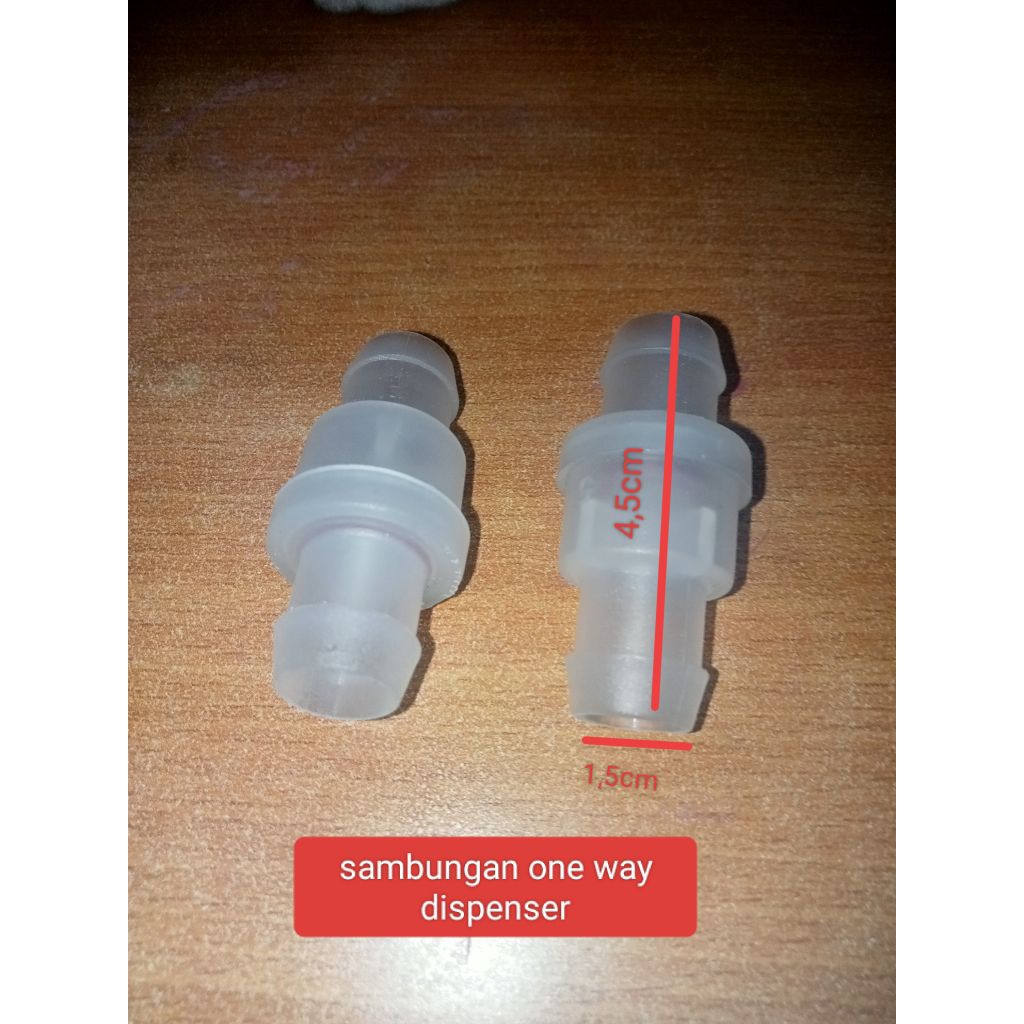 sambungan selang dispenser Valve satu arah/one way