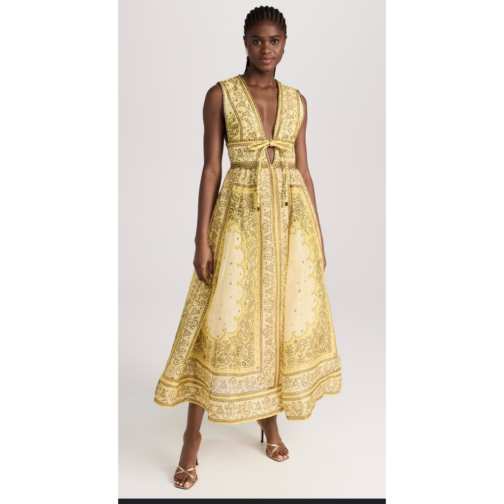 Matchmaker Bow Long Dress ala Zimmermann