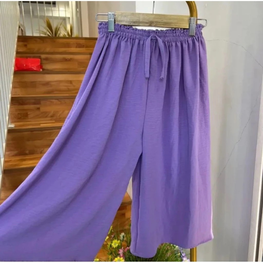 Celana Kulot pendek 7/8 Murah || Celana kulot Jumbo wanita 7/8