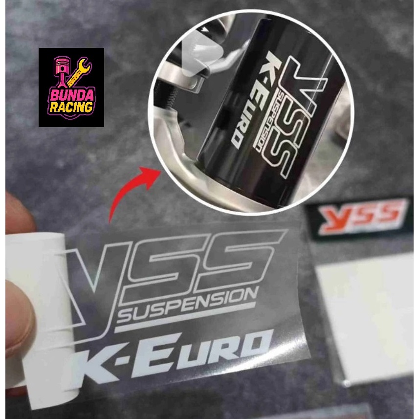 Sticker Shock YSS K-Euro K Euro Stiker Shockbreaker YSS Printing Transparan