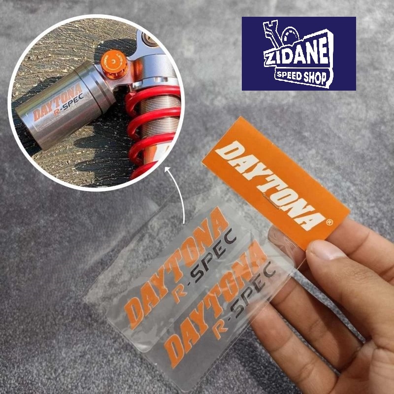 Sticker Shock DAYTONA R-SPEC R Spec Stiker Shockbreaker Printing Transparan