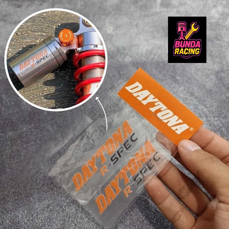 Sticker Shock DAYTONA R-SPEC R Spec Stiker Shockbreaker Printing Transparan
