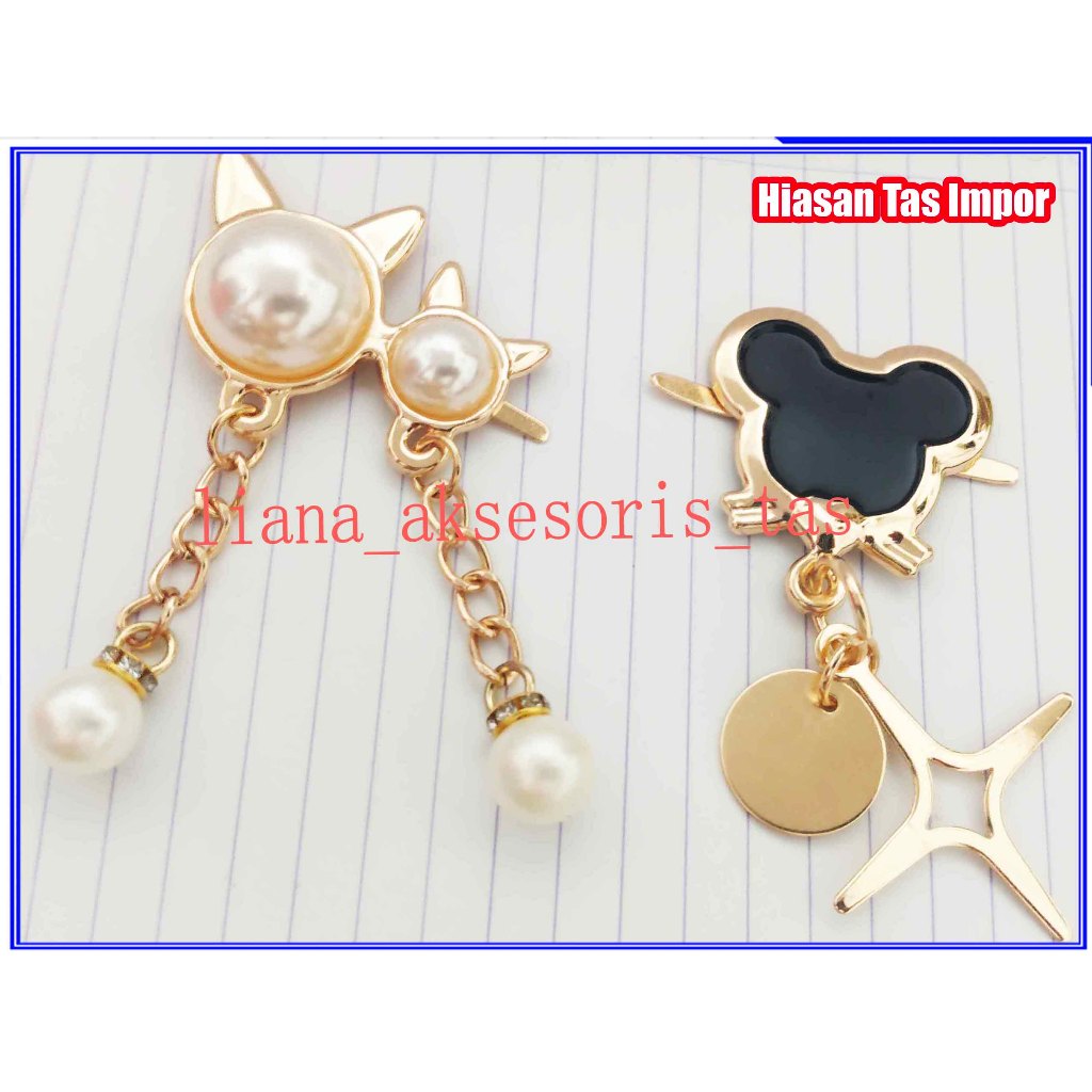 isi 1 biji - Hiasan Tas Rajut - Hiasan Tas Impor - Logo Tas Tancap - Logo Tas Rajut - Logo Tas Selem