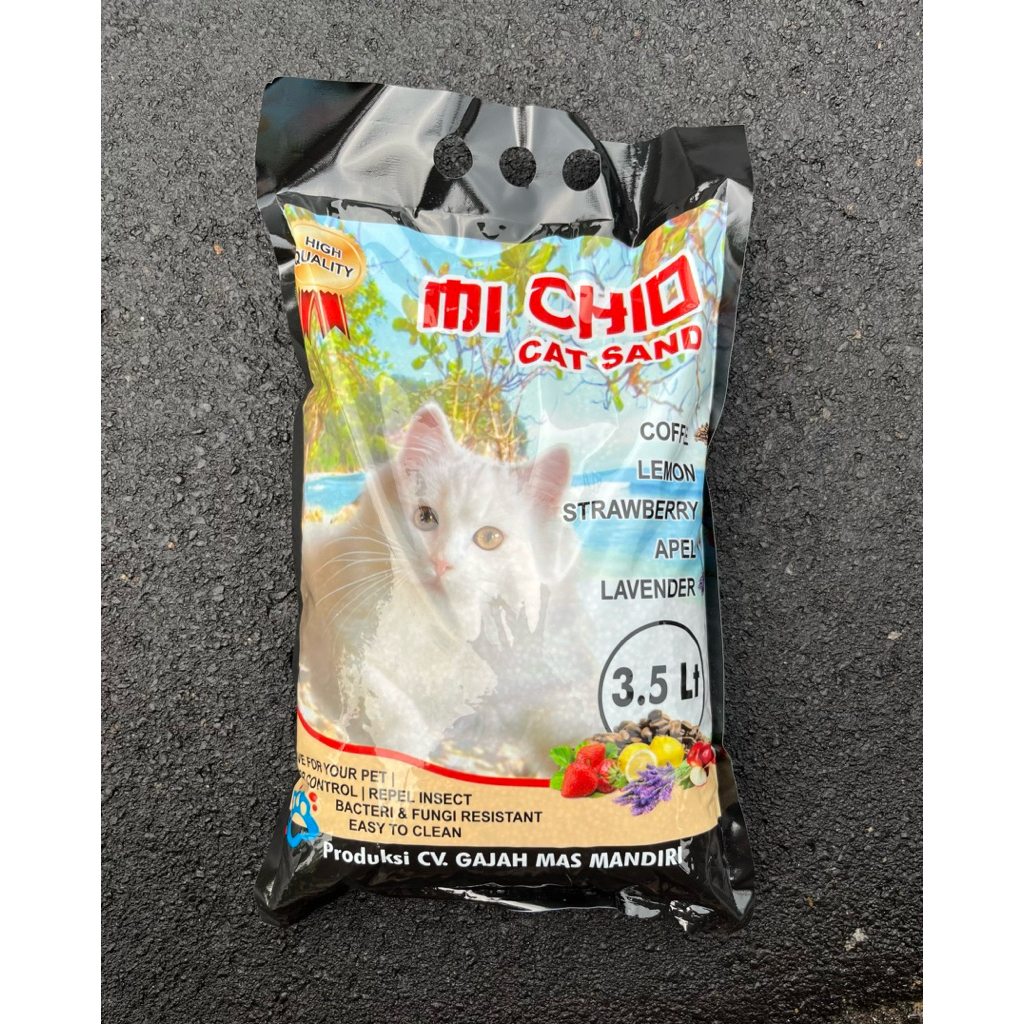 Pasir kucing gumpal Mi Chio 3,5L