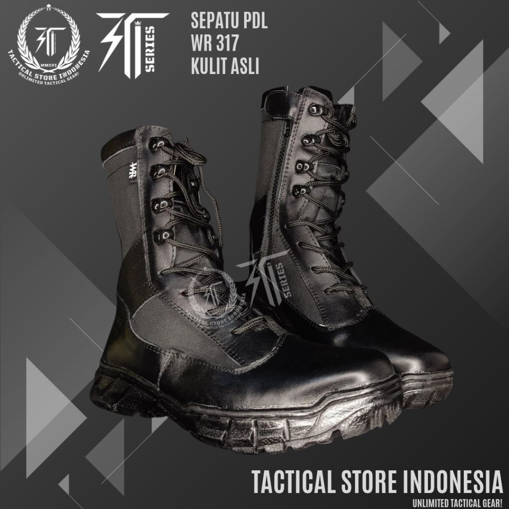 Tactical Store Indonesia ® 100% ORIGINAL SEPATU PDL WR317 - Sepatu PDL TNI Polri Bahan Kulit Asli