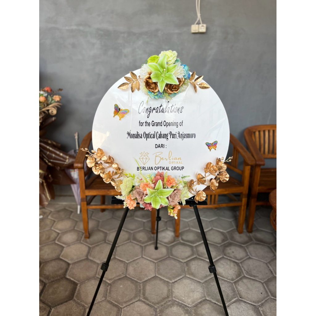 papan ucapan akrilik/papan ucapan akrilik uk 60 cm / papan ucapan semarang