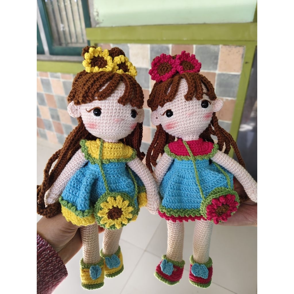 Amigurumi doll/Boneka amigurumi sunflower