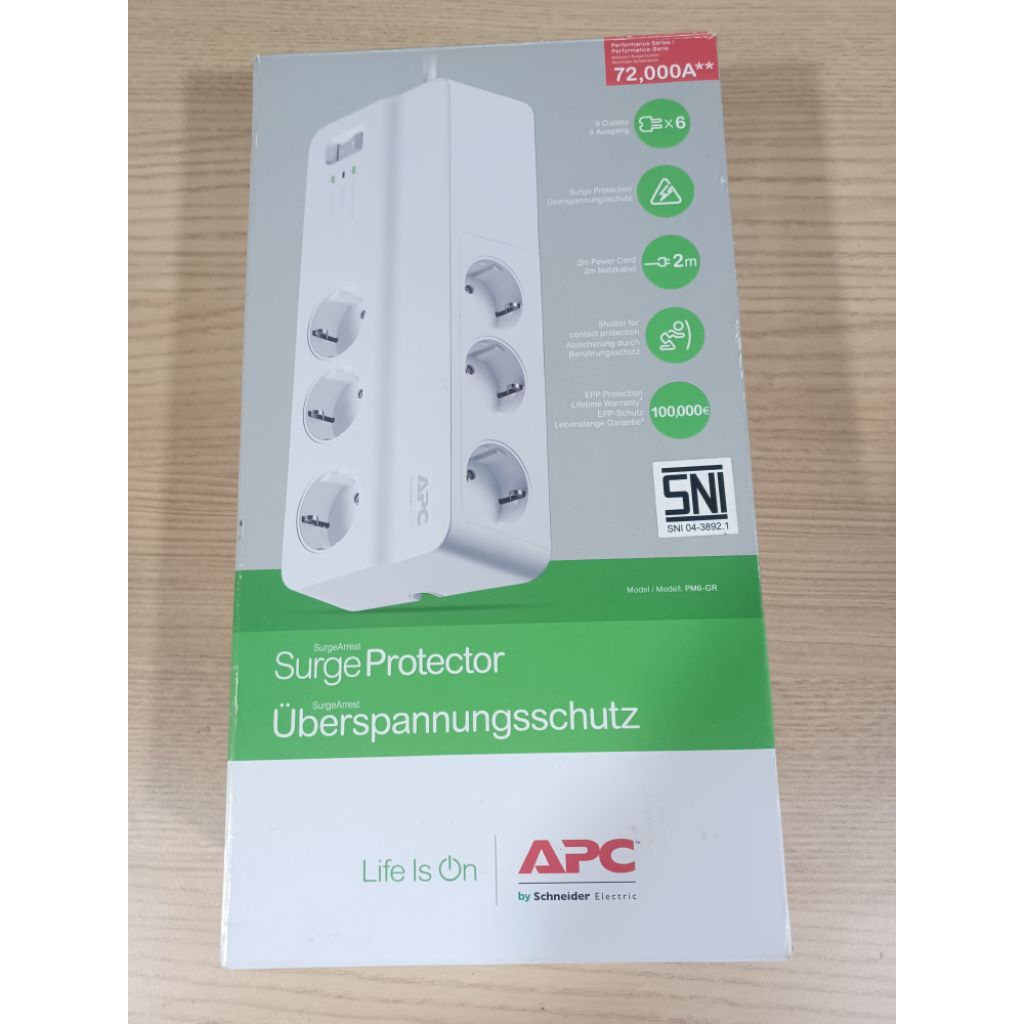 APC Surge Protector PM6GR ( PM6-GR Colokan Anti Petir )