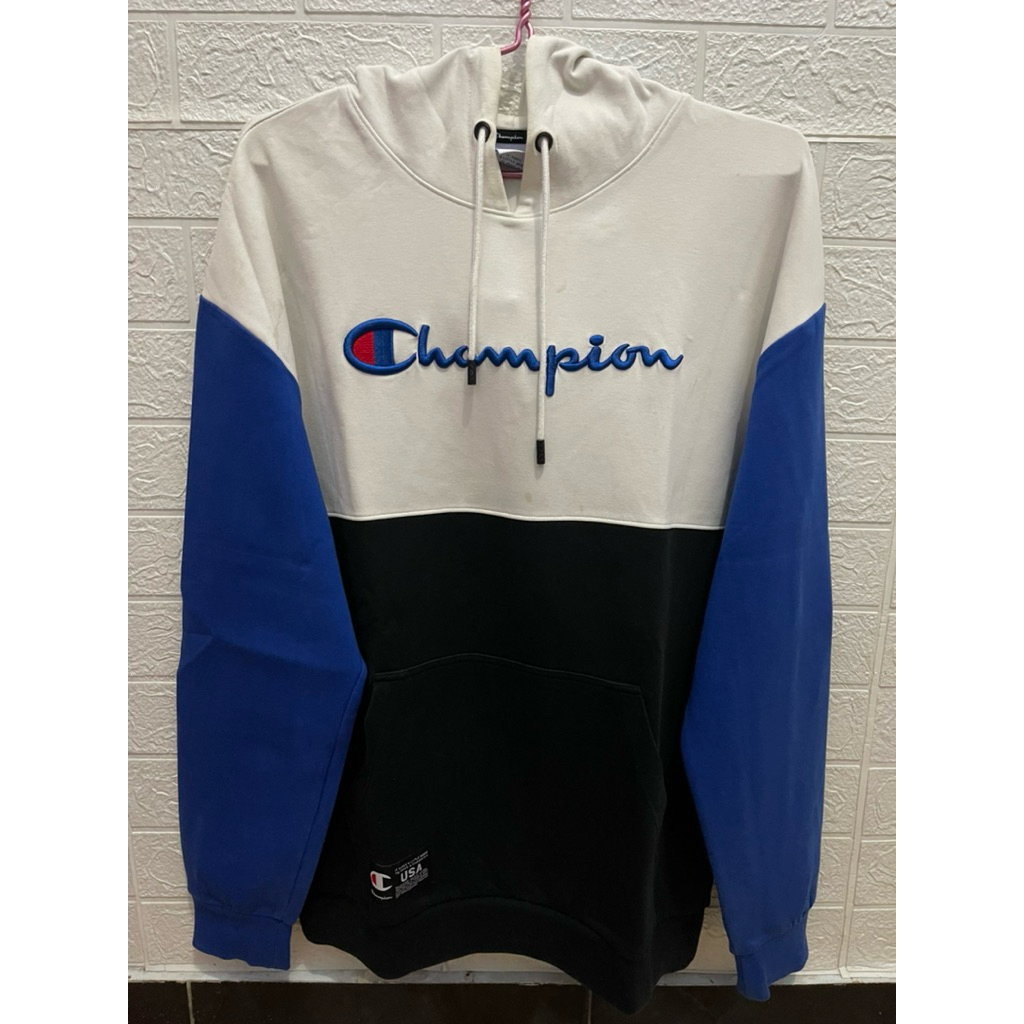Hoodie Champion Big Logo 3 Colour Original Second