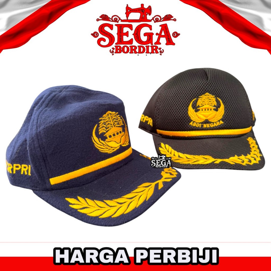 Topi korpri bordir | Topi korpri laken | Topi korpri jaring