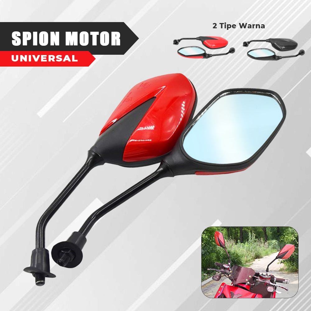 Spion Motor Keren Spion Motor Universal Kaca Spion Sepeda Motor Berkualitas Kuat Kaca Jernih