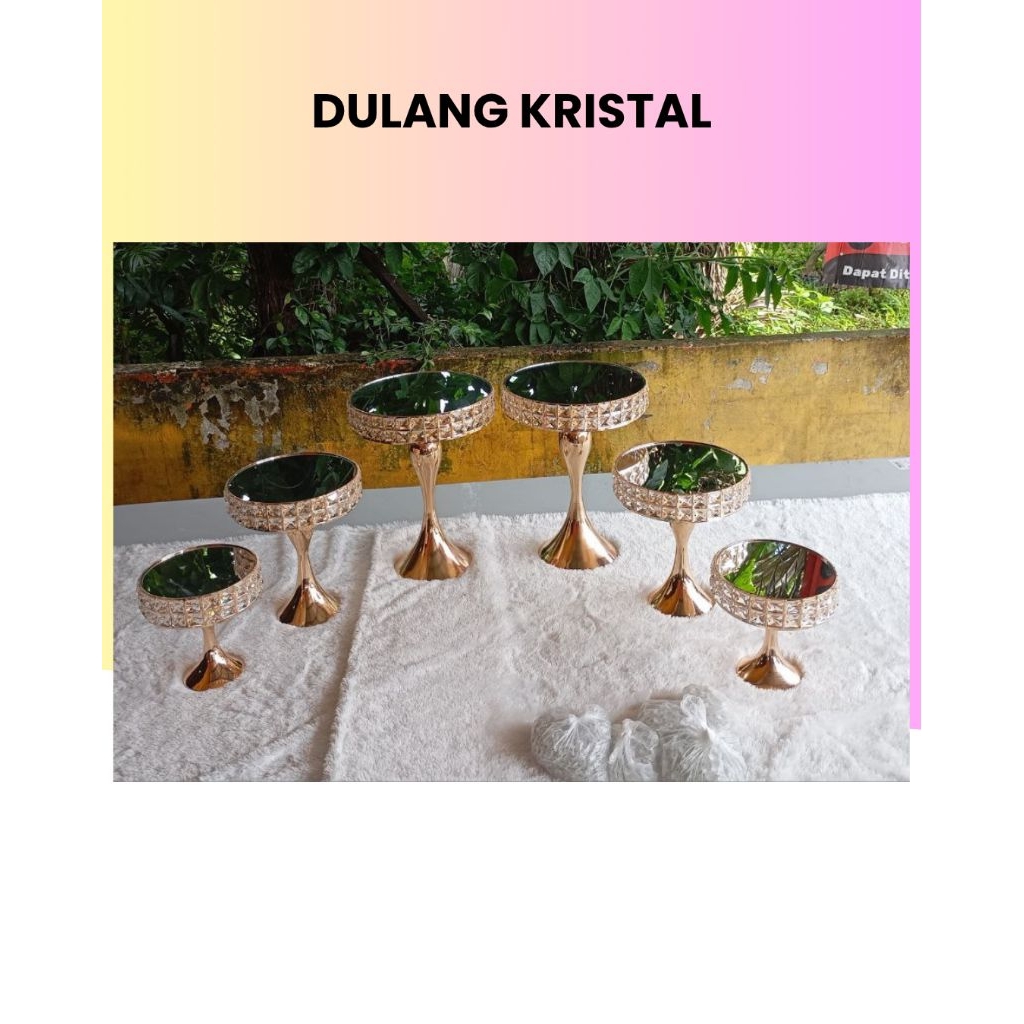 Satuan dulang kristal premium | dulang hantaran pernikahan