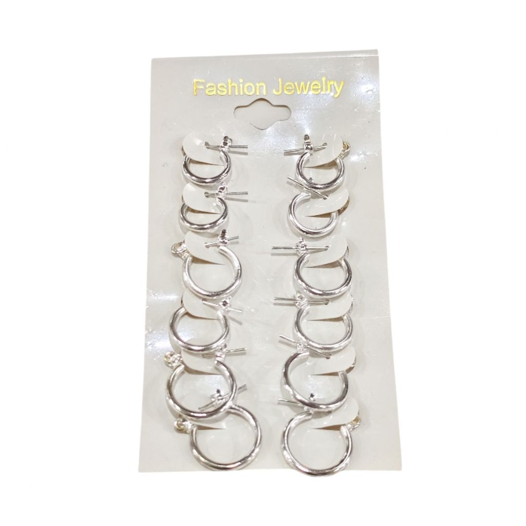 Set isi 6 Pasang Anting Gipsy Fashion Jewelry