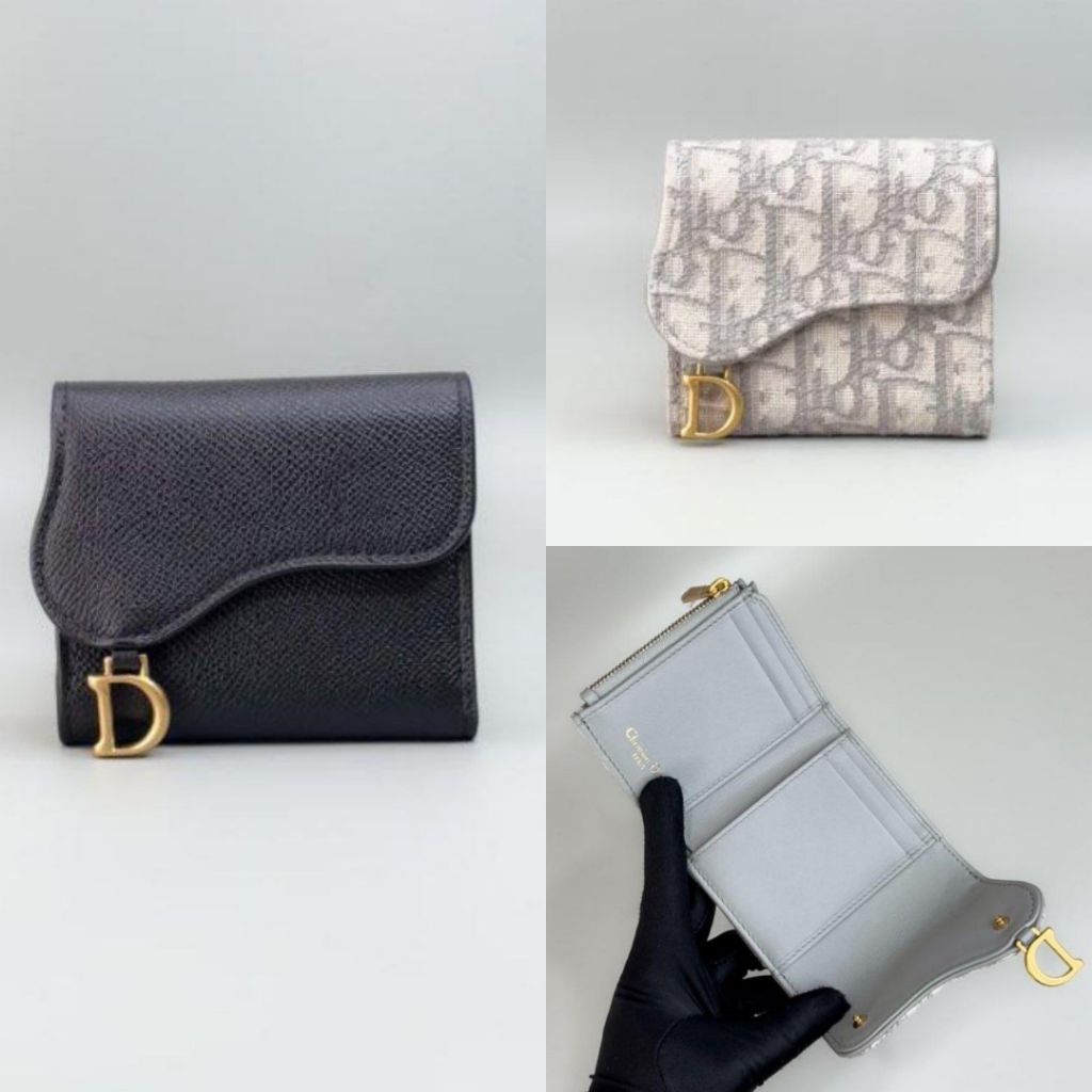 Dior Wallet Tri-Fold Saddle