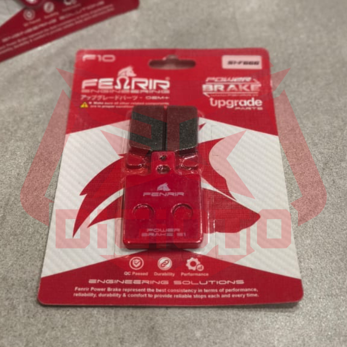 Kampas Rem Depan Fenrir untuk Brembo 2P 2 Piston Small S1-F666
