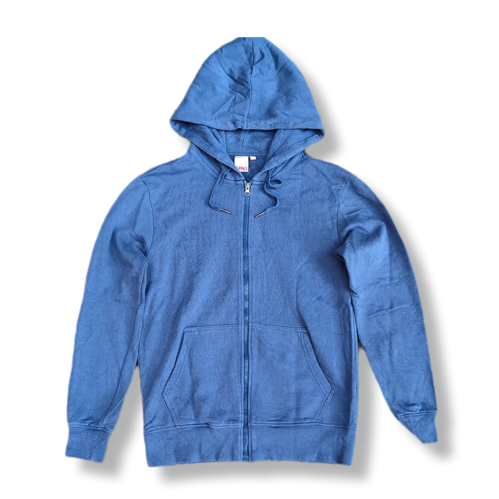 SPAO BLUE ZIP HOODIE | OUTERWEAR | MNZA