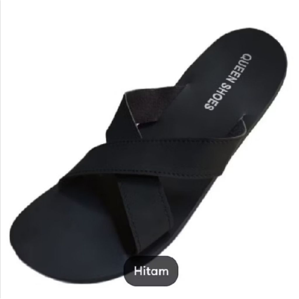 sandal kokop silang pria dari QUEENSHOES dari kulit asli - sandal kokop silang kasual
