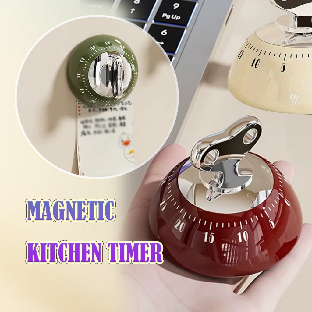 Pengatur waktu digital Timer Magnetik Stopwatch Timer Dapur Magnet Digital Manual Pengatur Waktu