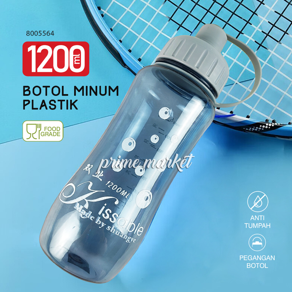 Botol Minum 1,2 Liter Botol Minum Sport Botol Minum Aesthetic Botol Air Olahraga 8873 (8005564)