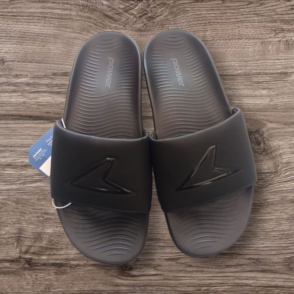 Sandal Bata Power Black anti slip,anti gempor, ringan