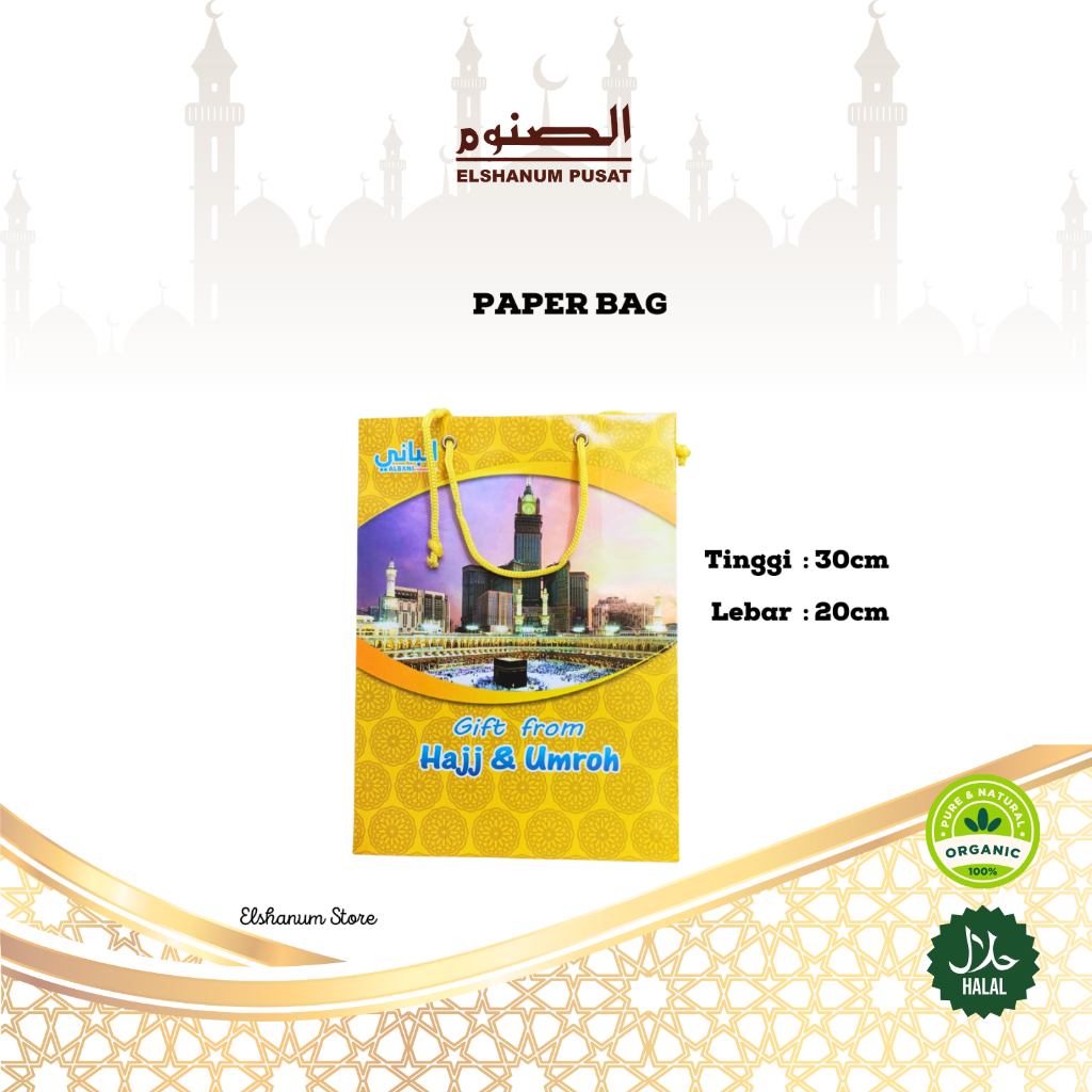 Paper Bag Haji 20pcs / paper Bag Biru / tas kertas