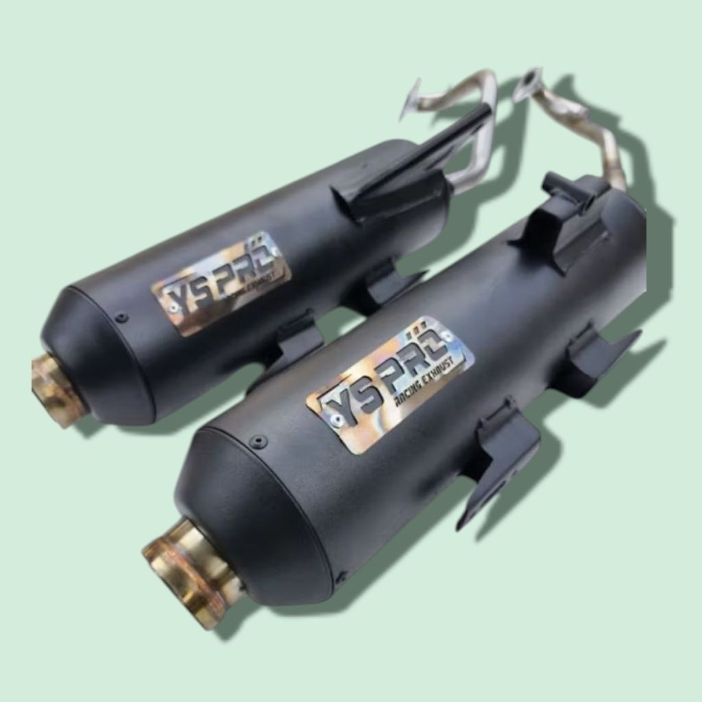 Knalpot SHIJIRO SHIROJI Original YS PRO Racing Exhaust Saringan full dan Sarteng fullsistem Motor Be